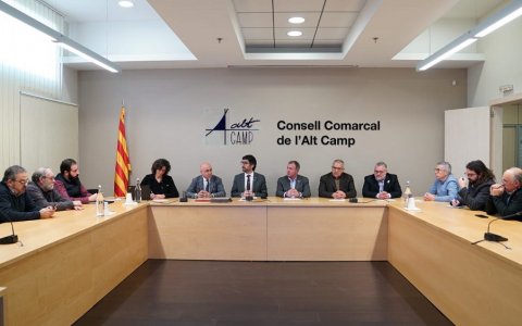 El conseller Jordi Puigneró al Consell Comarcal de l'Alt Camp. FOTO: CEDIDA.