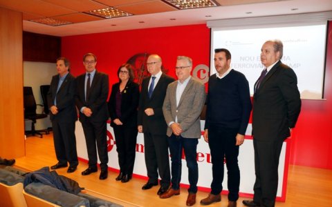 Els ponents a la jornada que ha organitzat aquest matí la Cambra de Reus.