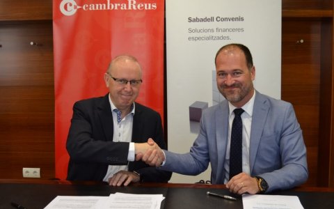 La Cambra de Reus i el Banc de Sabadell uneixen esforços per donar suport als emprenedors. FOTO: CEDIDA.