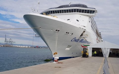 Una imatge d'arxiu d'un creuer al Port de Tarragona. FOTO: CEDIDA.