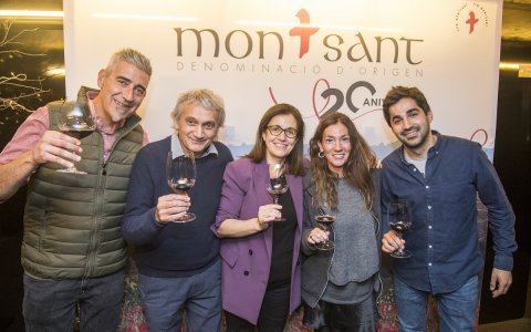 Pep Aguilar (Celler Comunica), Joan Asens (Orto Vins), Pilar Just (Celler Sant Rafel i Presidenta de la DO Montsant), Sara Pérez (Venus La Universal), Agustí Torelló Roca (Companyia Vitícila Sileo).