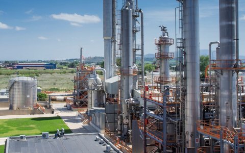 El centro de producción de Ercros en Tarragona.