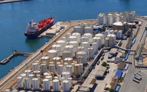 Instalaciones de Vopak Terquimsa en el Port de Tarragona.