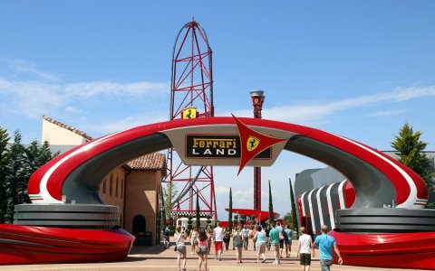 Una imatge de les instal·lacions de Ferrari Land. FOTO: CEDIDA.