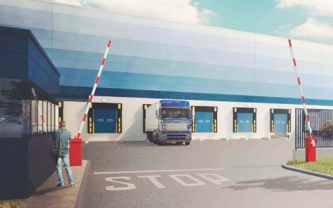 Imatge virtual de la nau que està construint Gazeley al sector Palau de Reig de Dalt de Valls. FOTO: CEDIDA.
