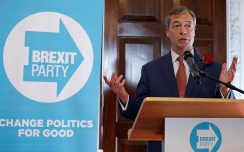 L'exlíder de l'UKIP Nigel Farage. FOTO:ACN/REUTERS.