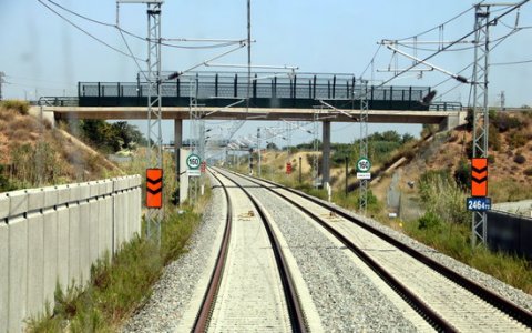 Un tram del corredor mediterrani. FOTO: ACN.