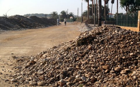 Una imatge dels desperfectes al Detla de l'Ebre. FOTO: ACN.