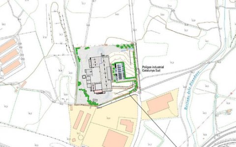 Plànol d'on es construirà la planta de Florette. FOTO: ACN.
