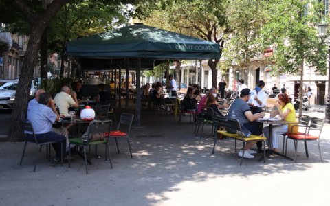 Una terrassa d'un local de restauració de Catalunya. FOTO: ACN.