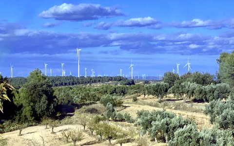 Aerogeneradors a la Terra Alta. FOTO: ACN.