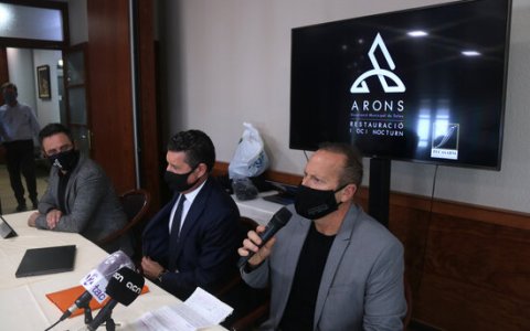 Una imatge de la presentació de les reclamacions d'Arons. FOTO: ACN.