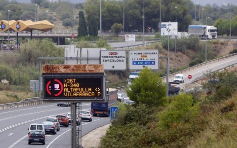 Els transportistes mostraran el pròxim 11 d'octubre el seu rebuig al desviament obligatori cap a l'autopista. FOTO: CEDIDA.
