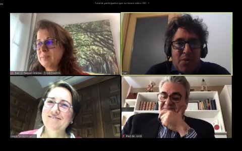 Una imatge de la webinar organitzada per la Cambra de Reus. FOTO: CEDIDA.
