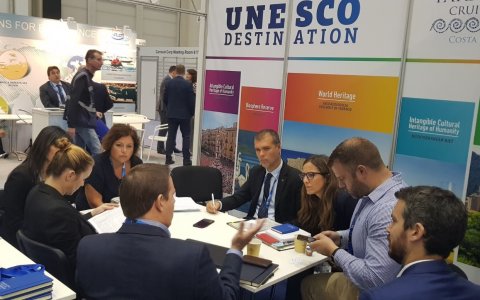 Una imatge de la delegació tarragonina durant la fira. FOTO: CEDIDA.