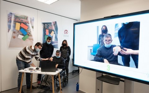 La presentació del projecte es va fer amb usuaris del Taller Baix Camp que han participat en l’estudi.