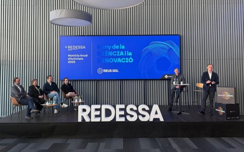 D'esquerra a dreta, Xavier Garcia; Ercilia García; David Sánchez, Emili Ribes, Albert Boronat i Josep Baiges.
