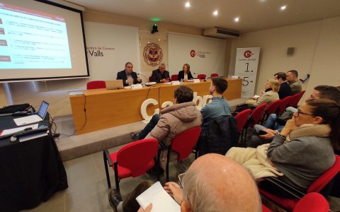 L'Informe de Conjuntura es va presentar a la Cambra de Comerç de Valls.