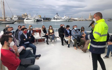 El president del Port amb els representants del Clúster TIC Catalunya Sud.