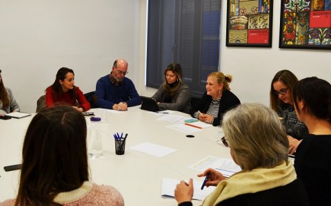 Un moment de la reunió d'aquest mati. FOTO: CEDIDA.