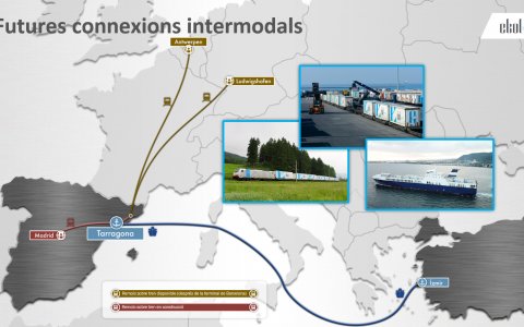 Un plànol de les noves rutes ferroviàries. IMATGE: CEDIDA.