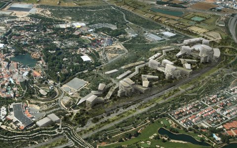 Una reconstrucció virtual de com havia de ser el projecte Hard Rock inicialment. FOTO: CEDIDA.