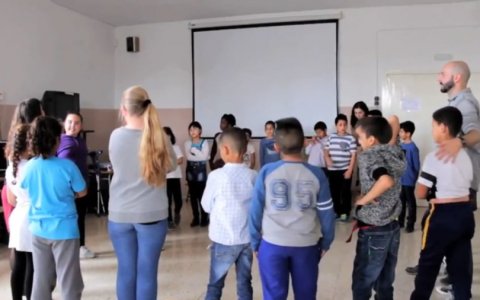 Un moment del primer vídeo de la sèrie, dedicat a l'escola del barri tarragoní de Sant Salvador.