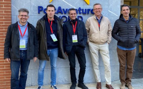 Els socis d'Startsud (d'esquerra a dreta): Marc Arza, Enric Ginovart, Xavi Càmara, Armand Bogaarts i Miquel Àngel Mora.