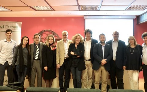 Els ponents de la jornada organitzada per Salut i Treball han alertat dels riscos de la nanotecnologia. FOTO: CEDIDA.