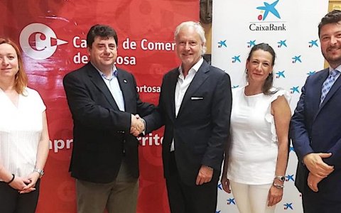 La Cambra de Tortosa i CaixaBank aposten per la internacionalització. FOTO: CEDIDA.