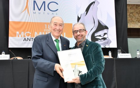 Un moment de l'entrega del premi. FOTO: CEDIDA.