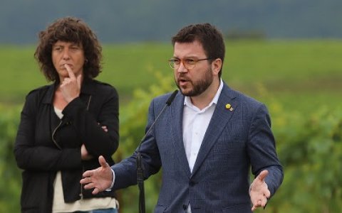 Aragonès i Jordà anunciant el pla. FOTO: CEDIDA.