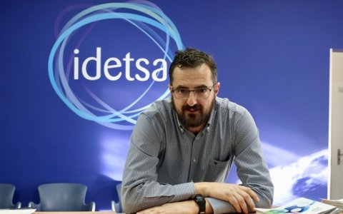 Miguel Ángel Garcés, a les instal·lacions d'IDETSAl.