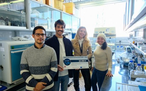 David Coral, Andrés Álvarez, Lara Dronjak i Nora Exposito, integrants de Tecnatox.